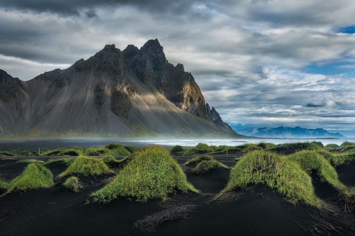 Vackert landskap på Island.